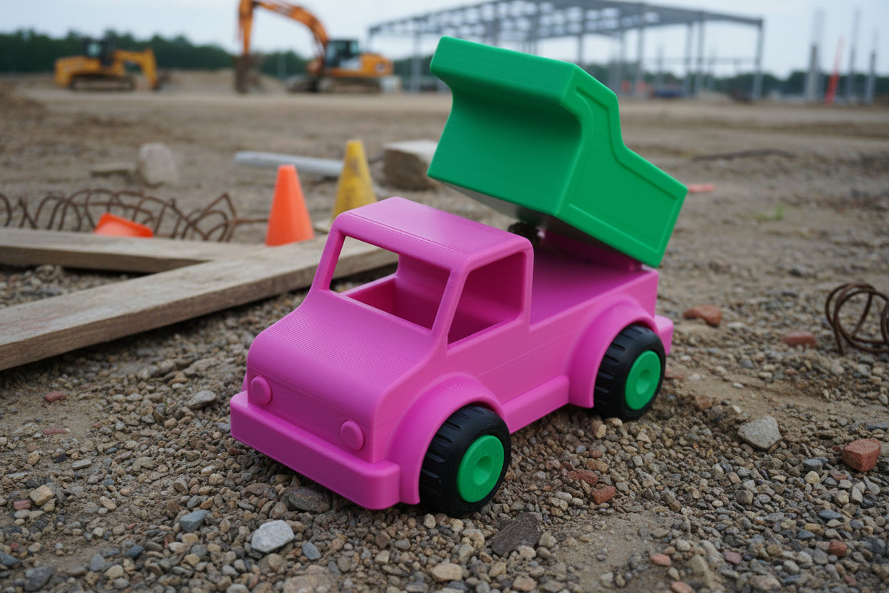 3D Printed Dump Truck with Tipping Bed