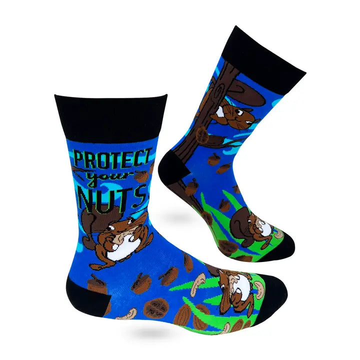 Protect Your Nuts Men's Crew Socks