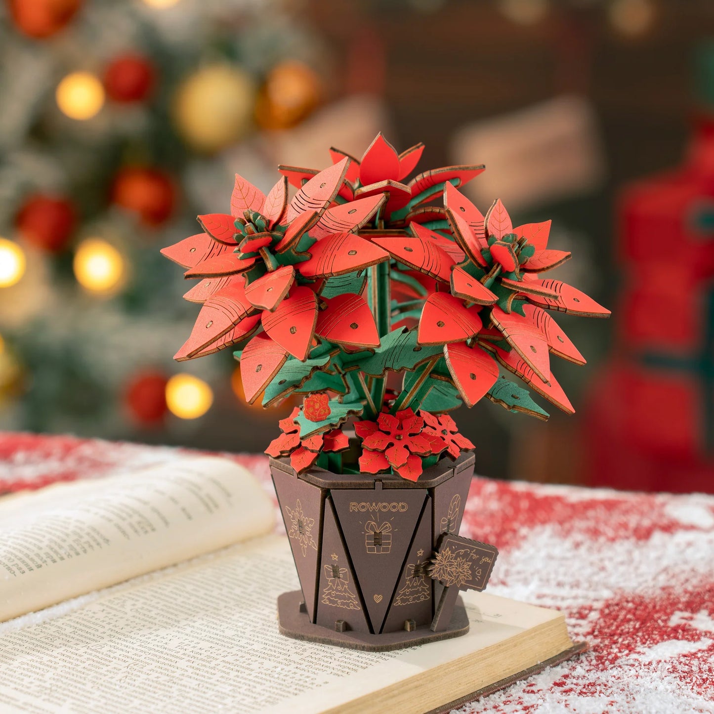Poinsettia 3D DIY Puzzle