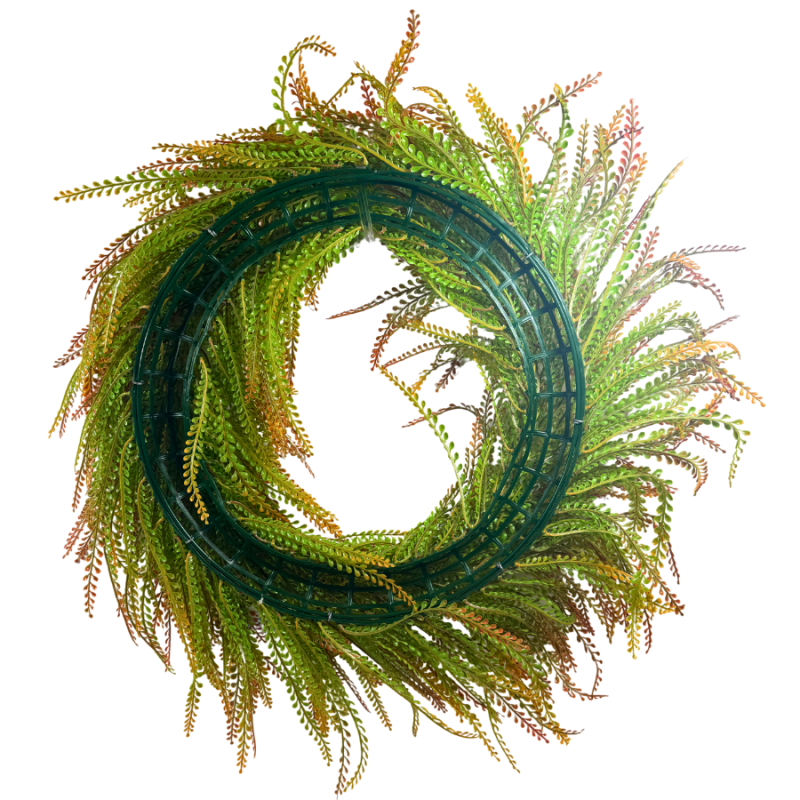24" Autumn UV Bead Grass Wreath