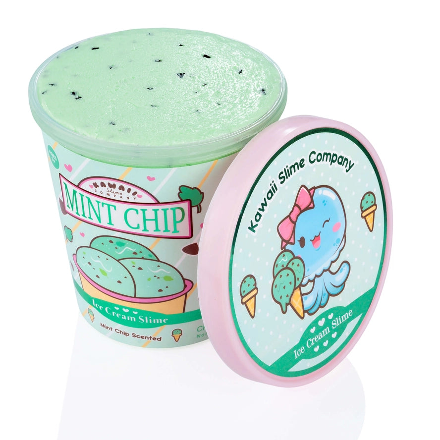 Mint Chip Scented Ice Cream Pint Kawaii Slime