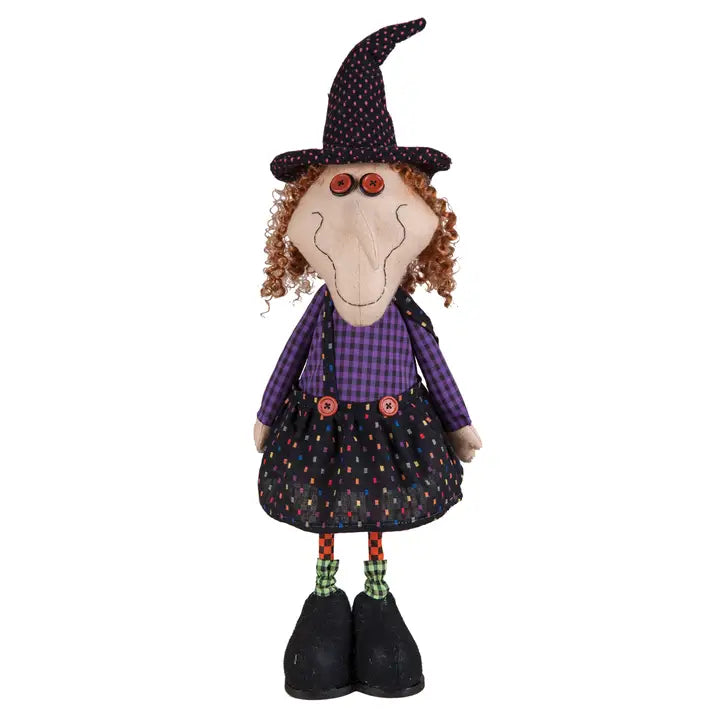 Halloween Bobble Witch Decorative Figurine