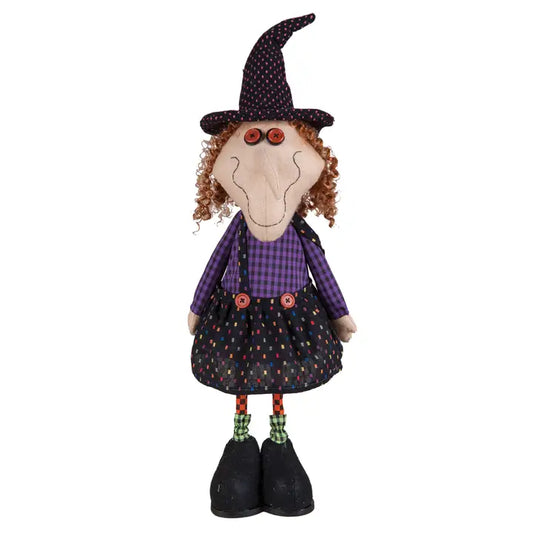 Halloween Bobble Witch Decorative Figurine