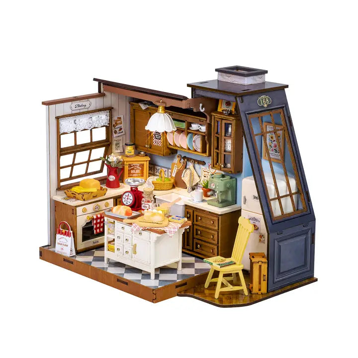 DIY Miniature House Kit: Baking Kitchen