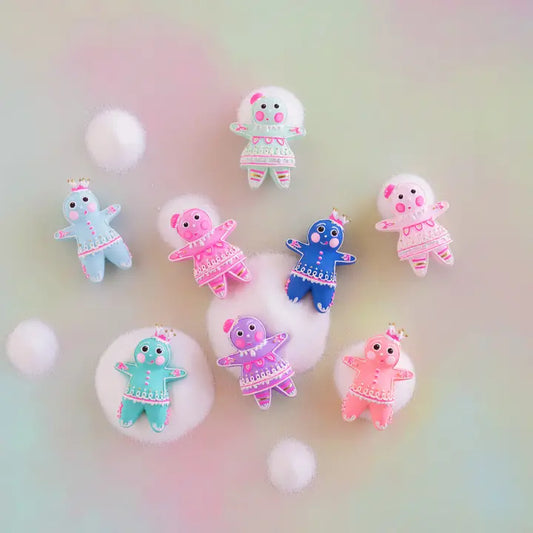 Glitterville the Gingers, Dippsy & Dough Rainbow Ornaments