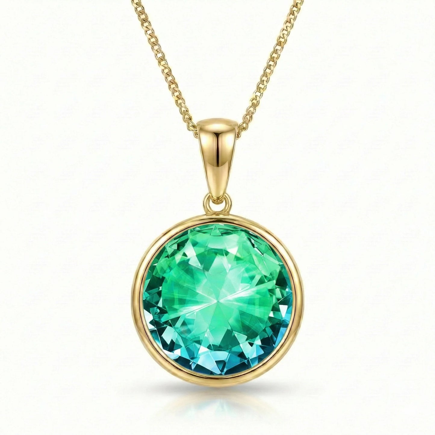 Aurora Crystal Jewelry Eclipse Crystal Pendant- Green