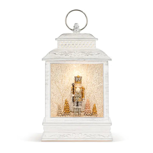 Nutcracker Lit Musical Usb Snow Globe Lantern