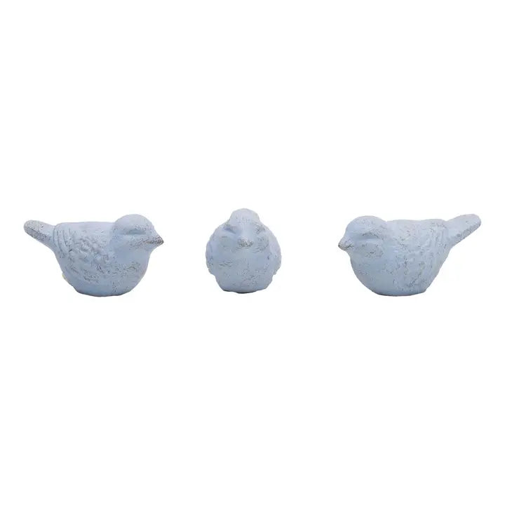 Blue Bird Figures Distressed