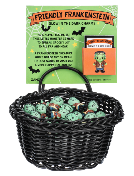 Friendly Frankenstein Glow in the Dark Trinket Charms