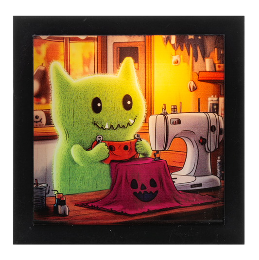 The Friendly Little Monster Light Up Shadow Boxes