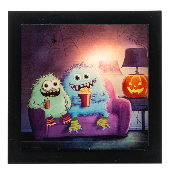 The Friendly Little Monster Light Up Shadow Boxes