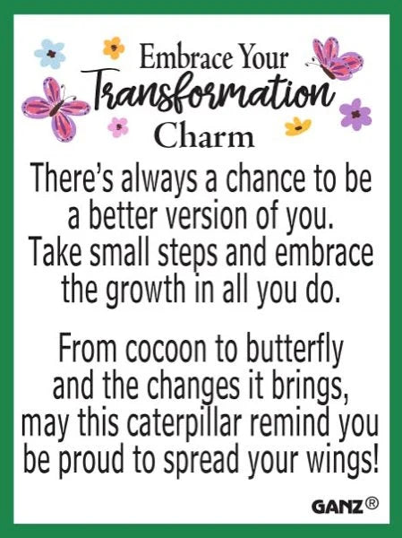 Caterpillar Transformation Charm