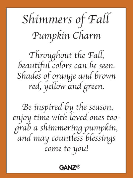 Shimmers of Fall Pumpkin Trinket Charms