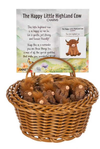 The Happy Little Highland Cow Charms