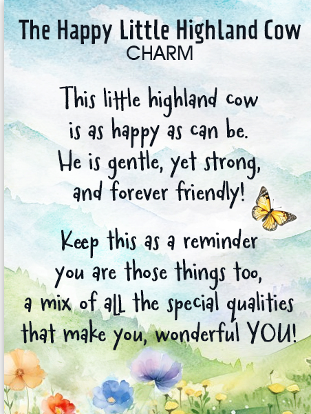 The Happy Little Highland Cow Charms
