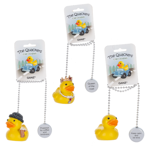 The Quackers Duck Car Charms