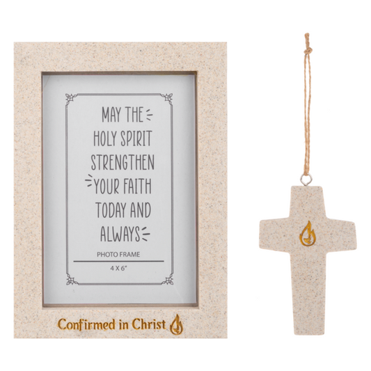 Written in Stone Frame and Ornament Set - Confirmation