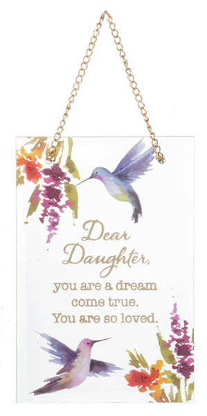 Dear Loved Ones Glass Wall Plaques