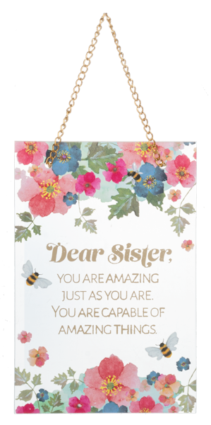 Dear Loved Ones Glass Wall Plaques