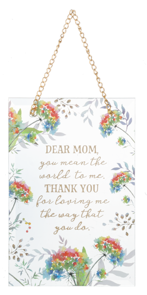 Dear Loved Ones Glass Wall Plaques