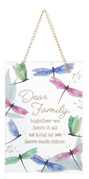 Dear Loved Ones Glass Wall Plaques