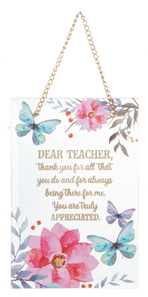 Dear Loved Ones Glass Wall Plaques