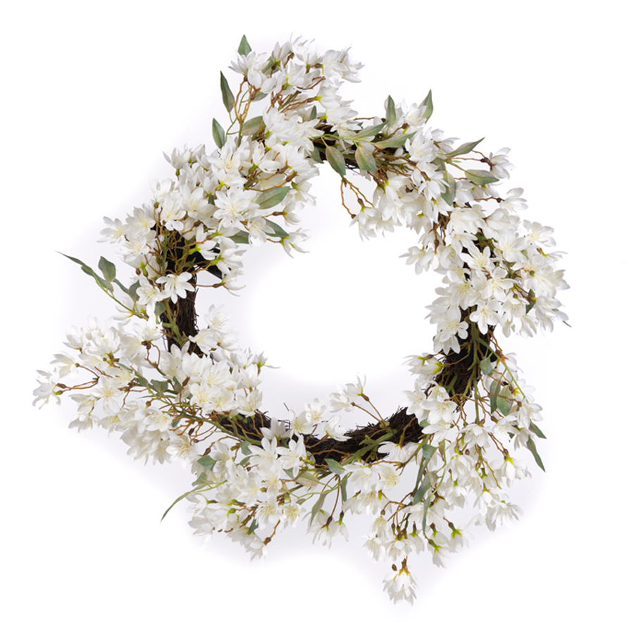 24" Blossom Floral Wreath