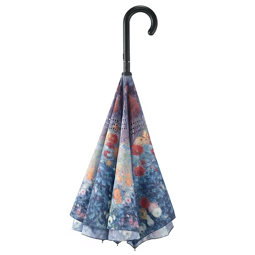 Renoir Le Jardin rue Cortot a Montmarte Stick Umbrella Reverse Close