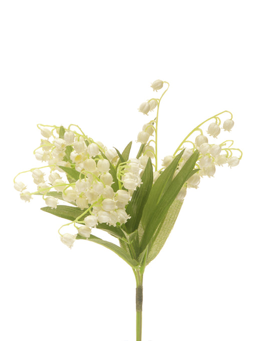 10" Cream Lily Of The Valley Floral Pick