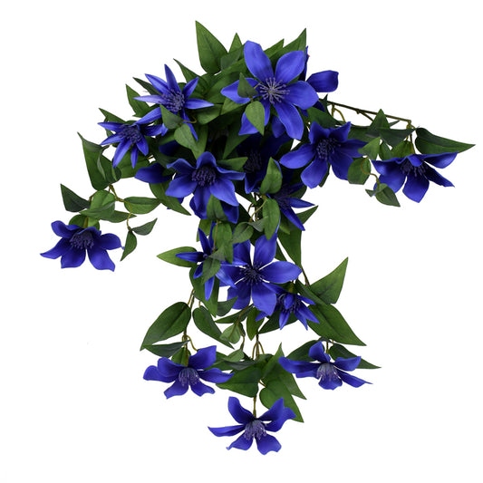 22" Dark Purple Clematis Floral Bundle