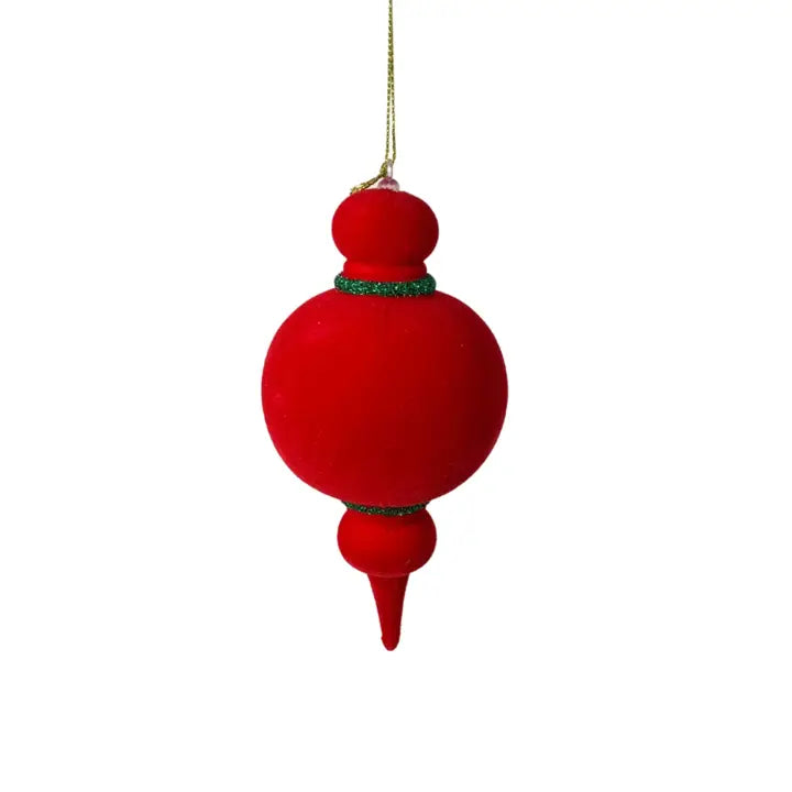 Red/Green Felt Finial Ornament
