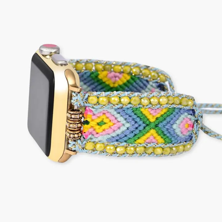 Springtime Bloom Woven Watch Strap