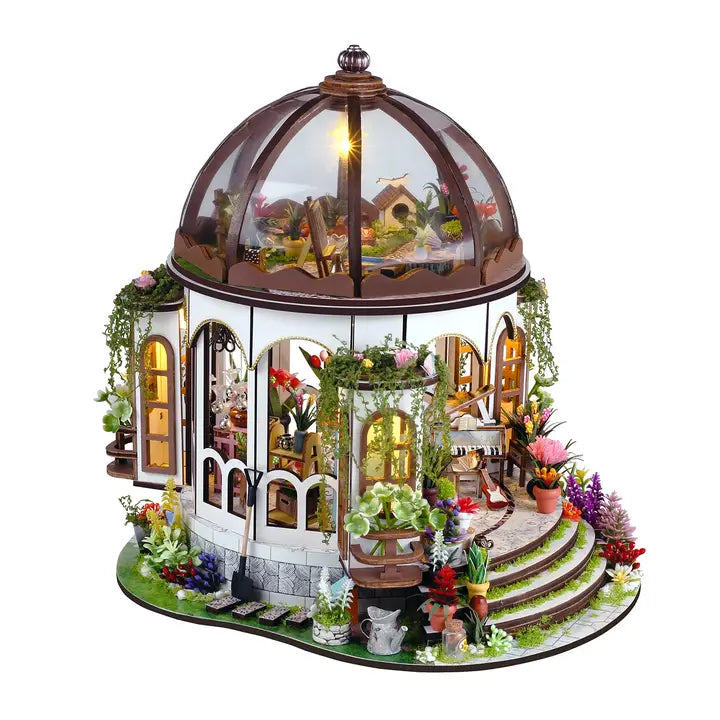 Diy Miniature House Kit: Greenhouse Oasis