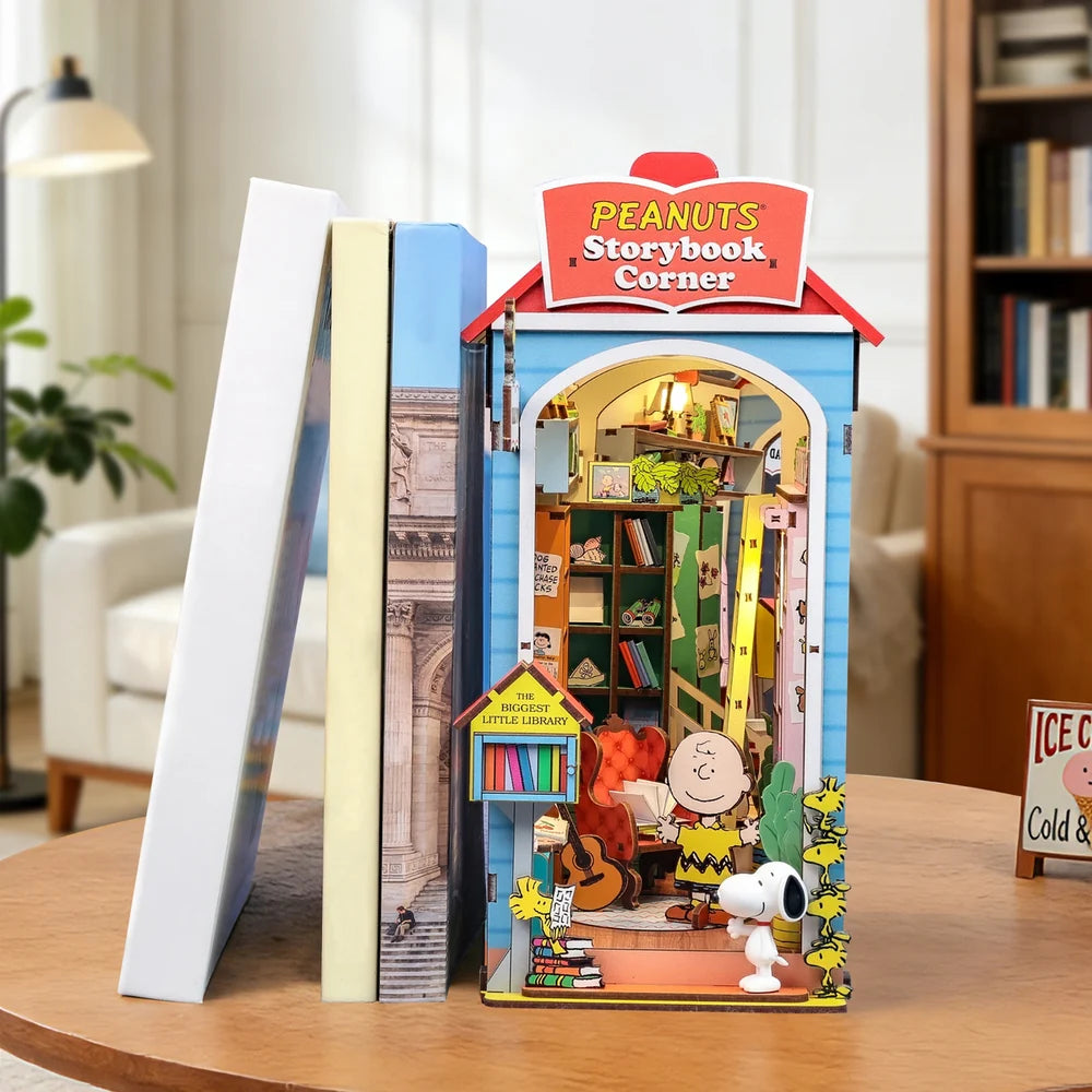 Peanuts Storybook Corner- DIY Miniature Book Nook Kit (Copy)