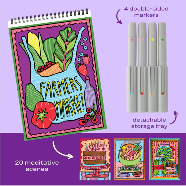 FlowArt® - Color-to-Reveal- Foodie Fun