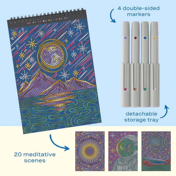 FlowArt® - Dot-By-Letter- Into the Galaxy - Metallic Ink