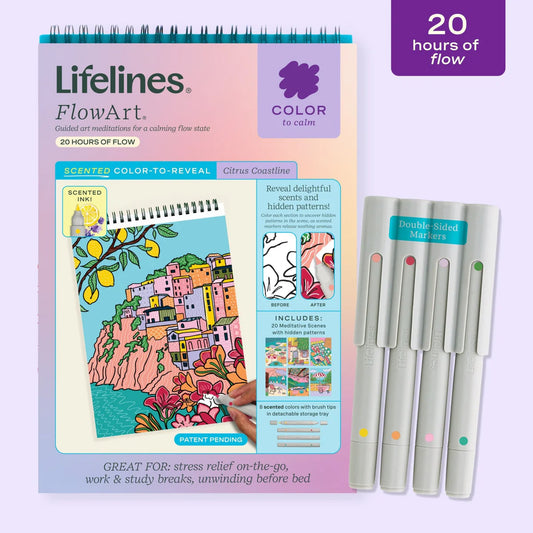 FlowArt® - Scented Color-to-Reveal, Citrus Coastline
