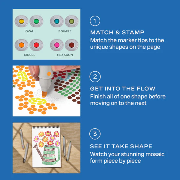 FlowArt® - Stamp-By-Shape- Secret Garden