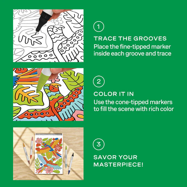 FlowArt® - Trace-By-Groove- Jungle Oasis