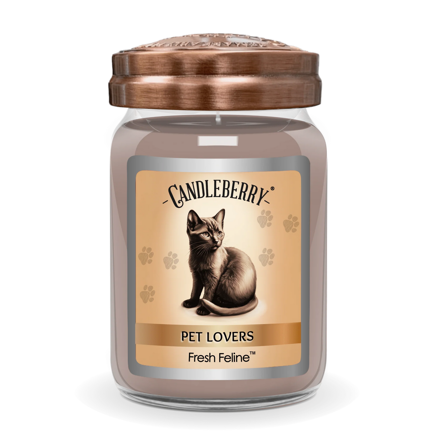 The Candleberry Company Cat Lovers Large Jar Candle