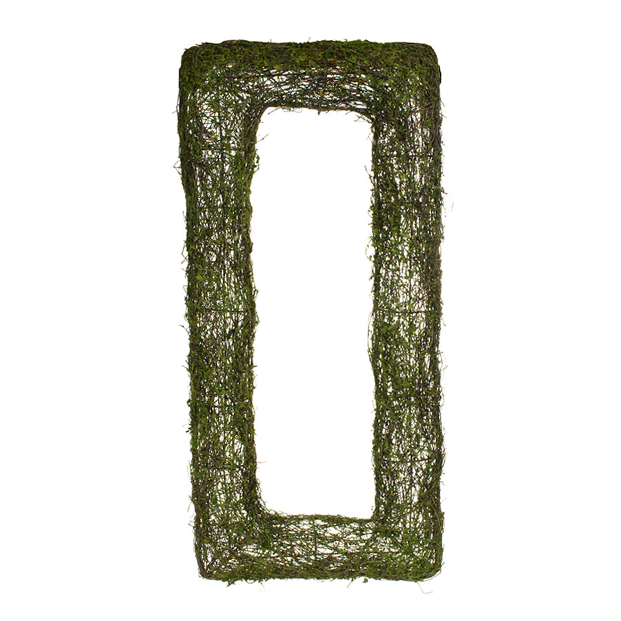 25" Rectangle Moss Wreath