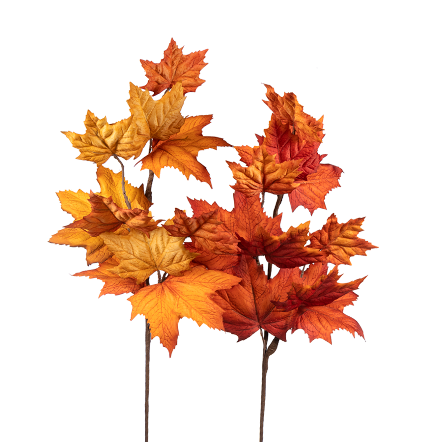29" Maple Leaves Floral Spray