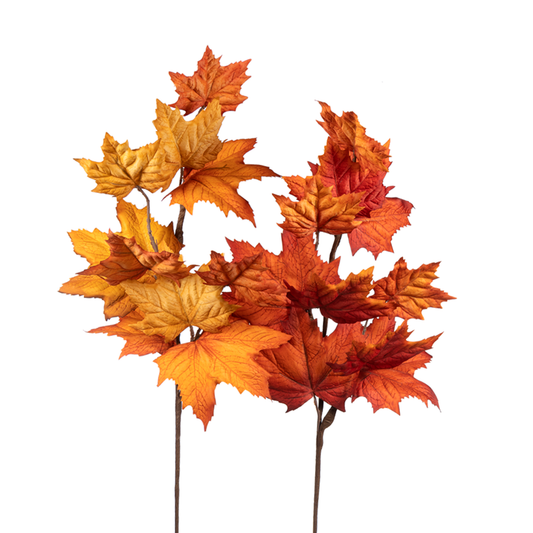 29" Maple Leaves Floral Spray