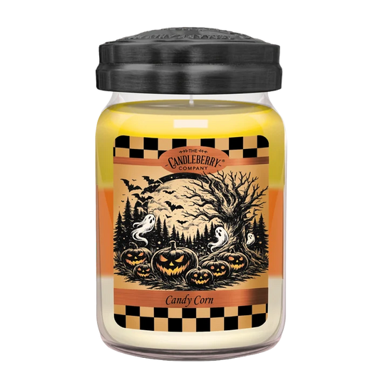 The Candleberry Company Halloween - Candy Corn, Large Jar Candle
