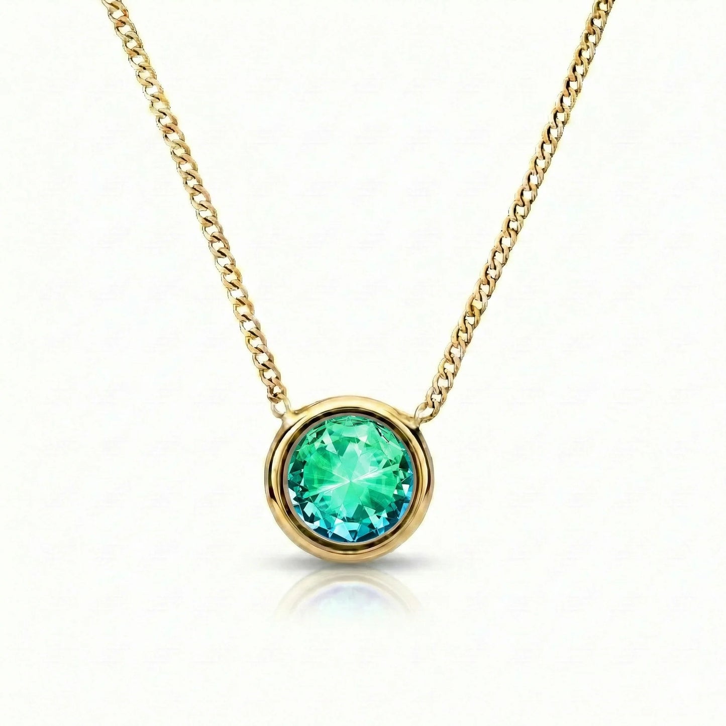 Aurora Crystal Jewelry Halo Crystal Necklace