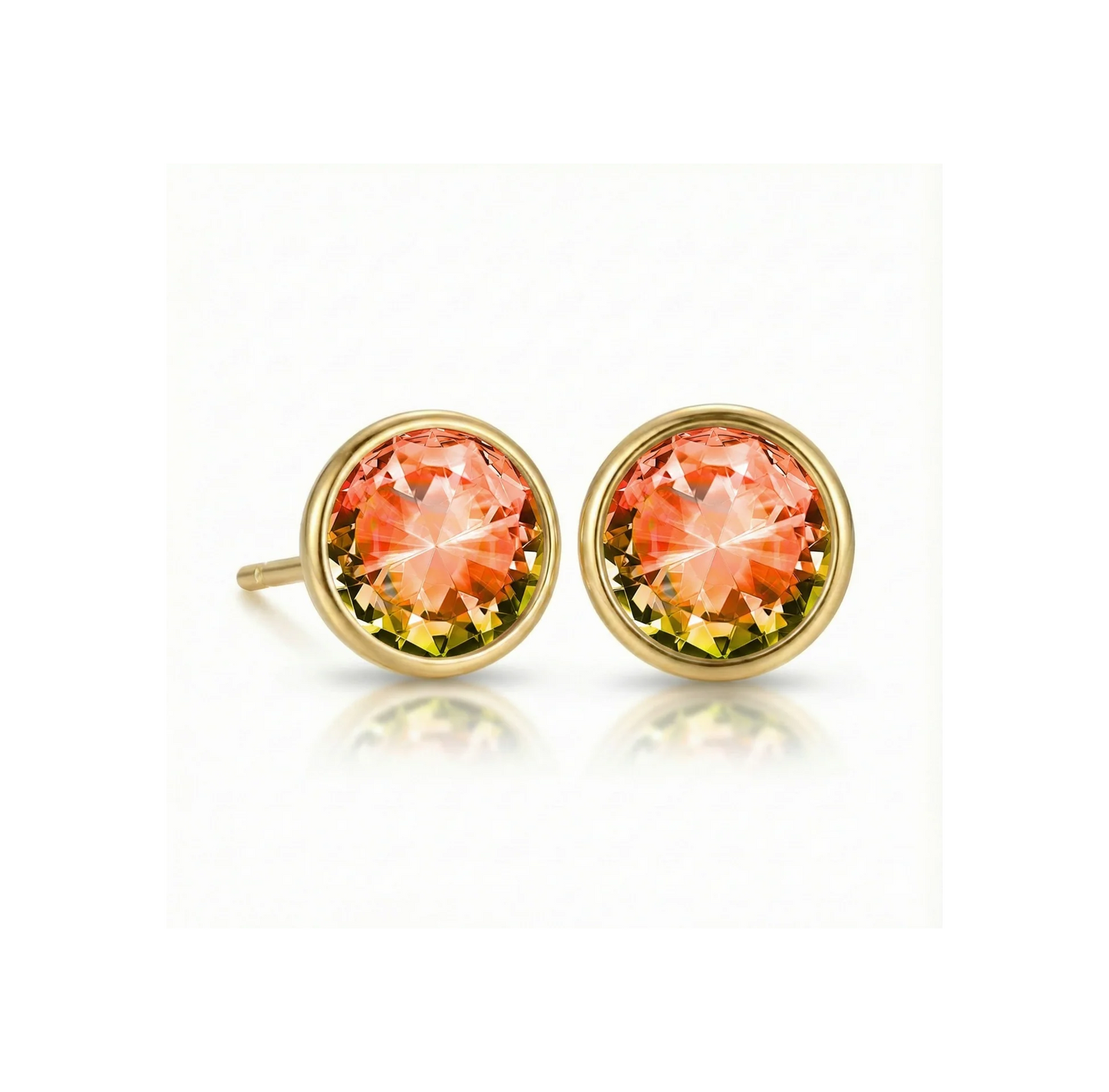 Aurora Crystal Jewelry Halo Crystal Studs
