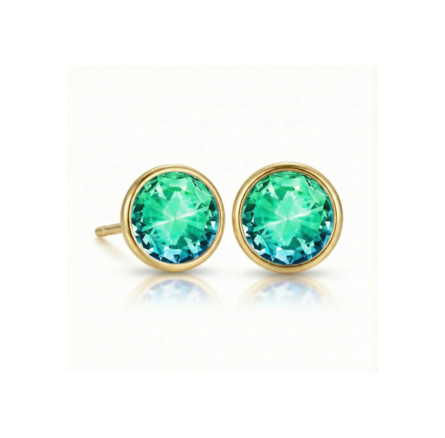 Aurora Crystal Jewelry Halo Crystal Studs