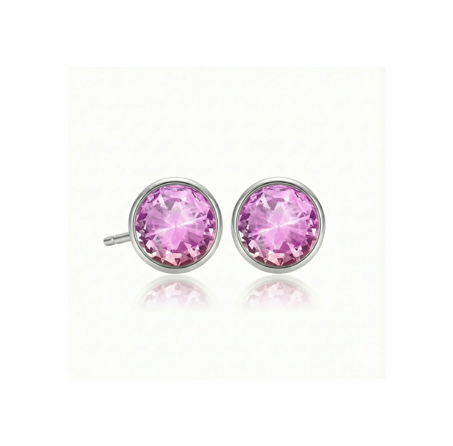Aurora Crystal Jewelry Halo Crystal Studs