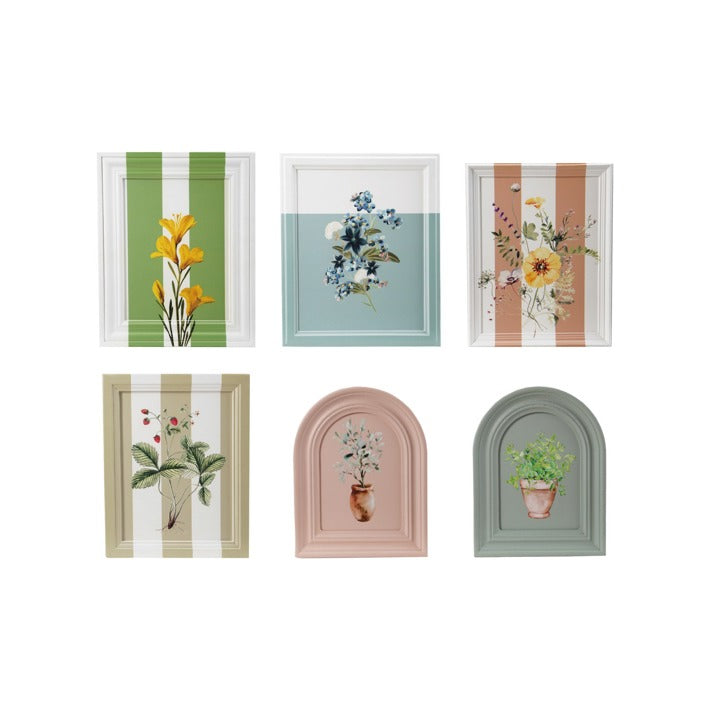 Hazel Mazel MDF Painted Framed Wall Decor With Botanicals