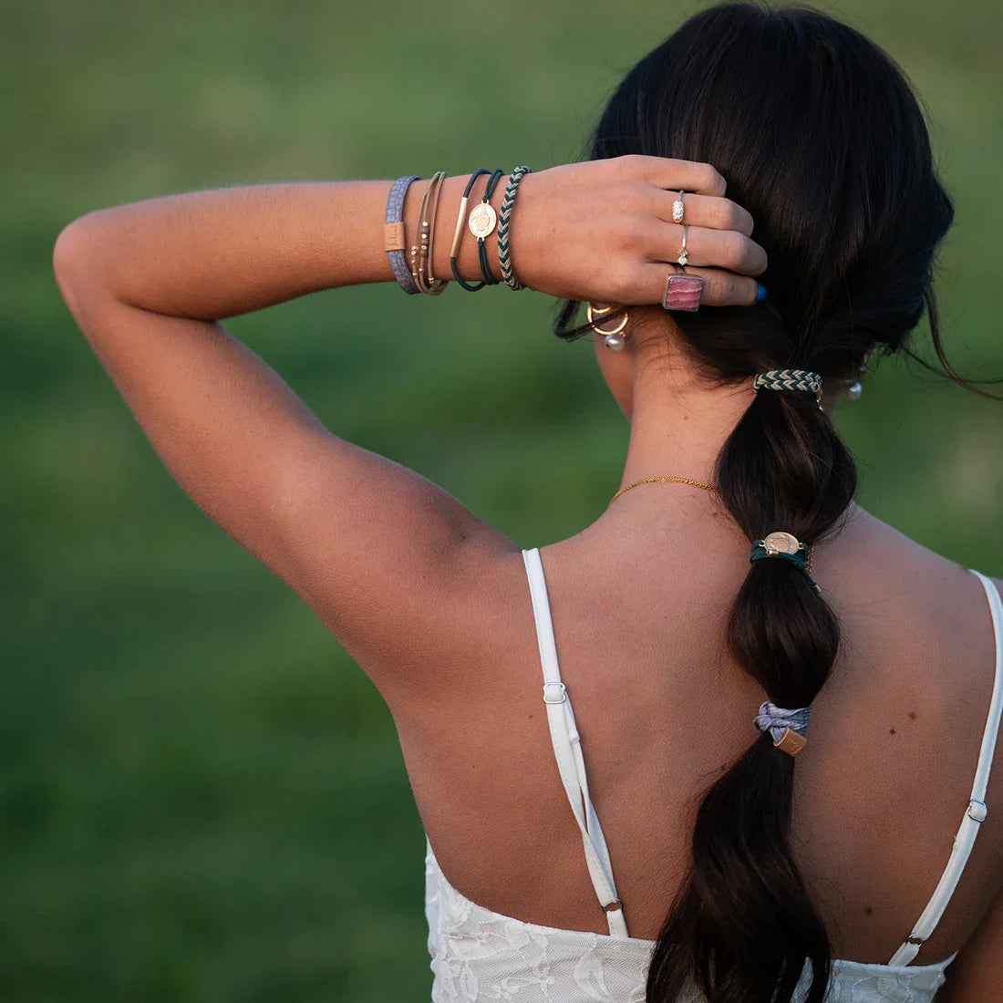 K'Lani "Journey" Green Sea Turtle Hair Tie Bracelets